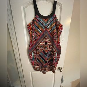 Multi color short dress